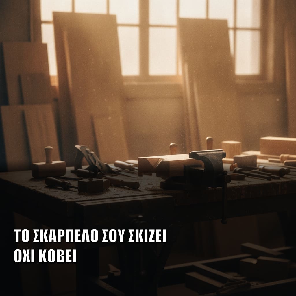 Γιατί το σκαρπέλο σου σκίζει το ξύλο: τα 3 λάθη στο τρόχισμα (και η λύση σε 5 λεπτά)